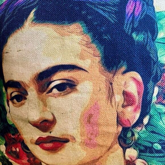 Waterproof Frida Kahlo Floral Throw Pillow Cover - Picture 3 of 5
